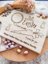 Easter bunny snack tray