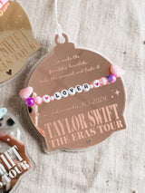 Taylor Swift Eras Tour friendship bracelet Christmas bauble