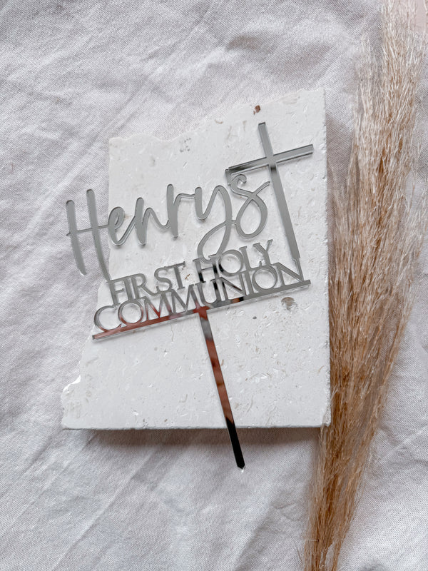 First Holy Communion cake topper