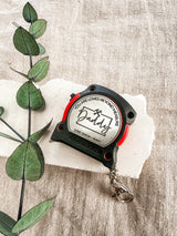 Keychain tape measure - personalised 2m mini Milwaukee brand