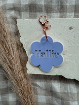 Double layered name bag tag - daisy