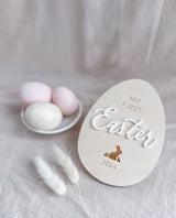First Easter milestone plaque - bunny image
