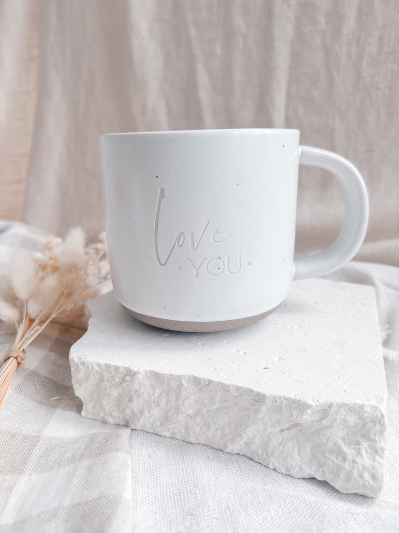 Ceramic coffee mug - Love you