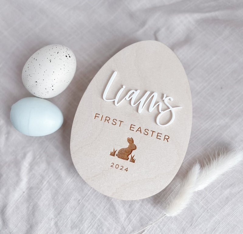 First Easter milestone plaque - personalised