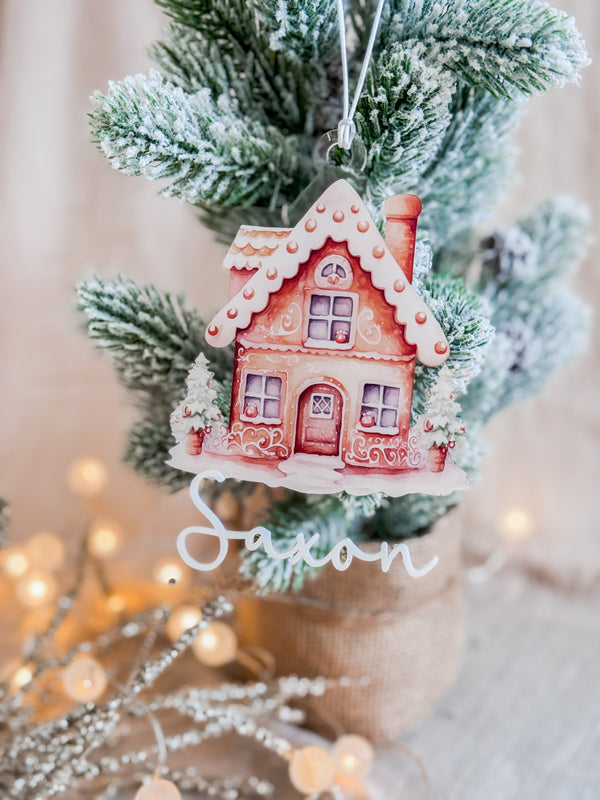 Gingerbread printed ornaments