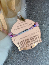 Taylor Swift Eras Tour friendship bracelet Christmas bauble