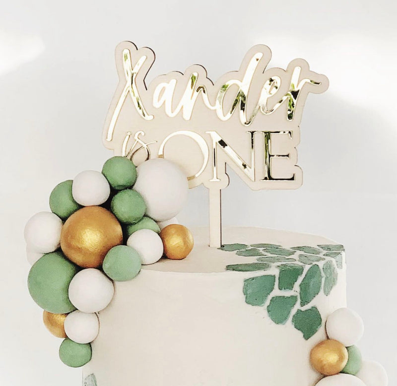 Double layered cake topper - choose your colours