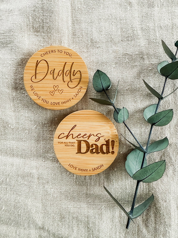 Magnetic bottle opener with personalised engraving