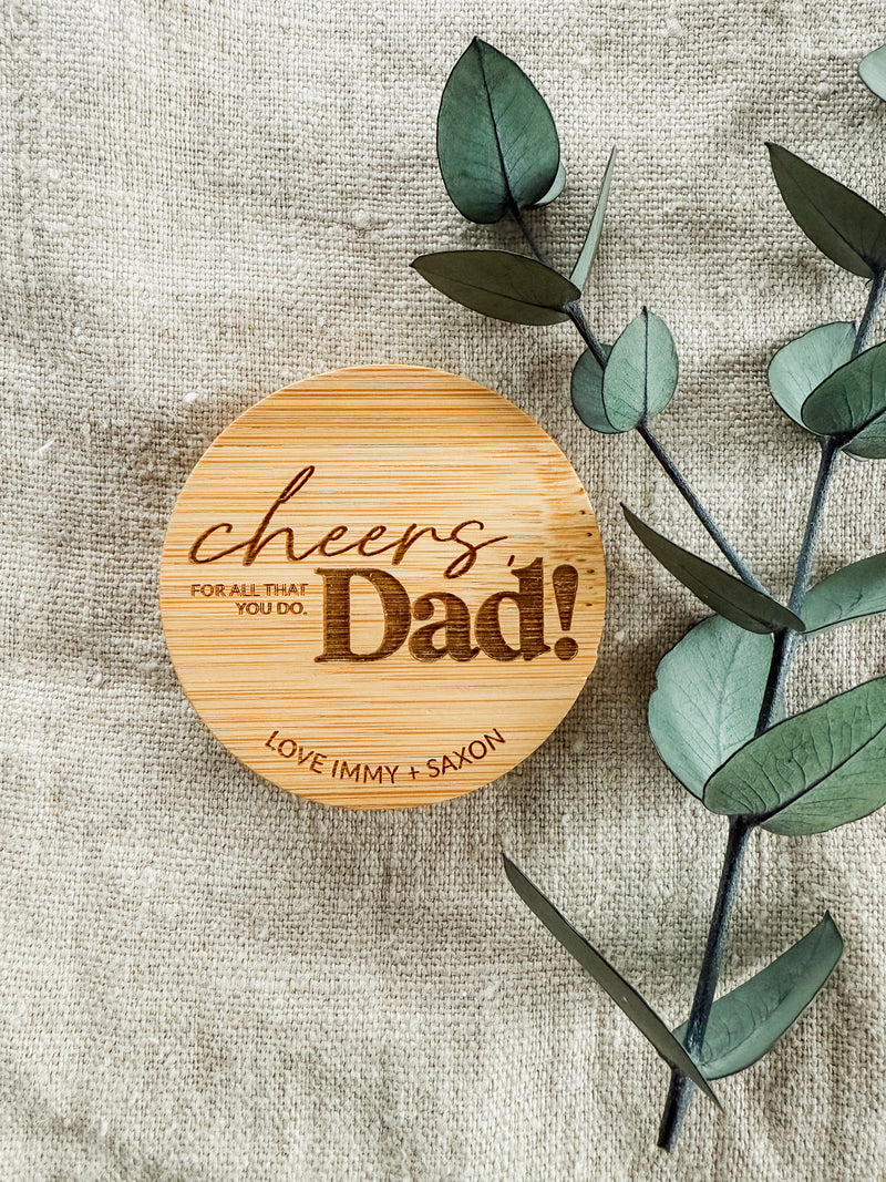 Magnetic bottle opener with personalised engraving