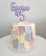 Double layered cake topper - choose your colours