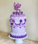 Double layered cake topper - choose your colours