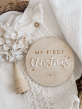 My first Christmas plaque - white acrylic on ply