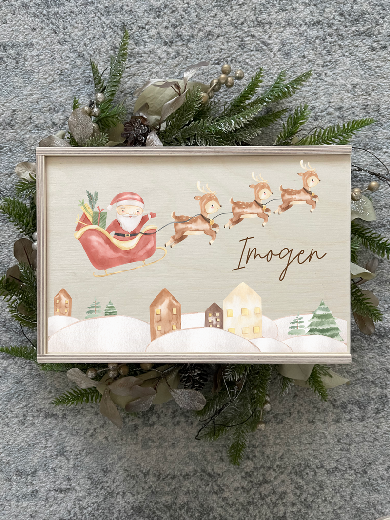 Christmas keepsake box - Santa's sleigh