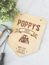 Shed / garage / man cave - hanging wooden sign