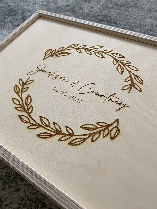 Wedding keepsake box