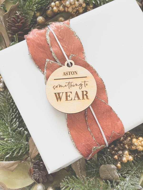 Personalised mindful Christmas gift tags - Something you wear, read, want, need + share + from Santa