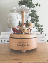 Wooden carousel - Christmas snowflake - Personalised