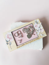 Personalised jewellery trinket tray - soft pink floral