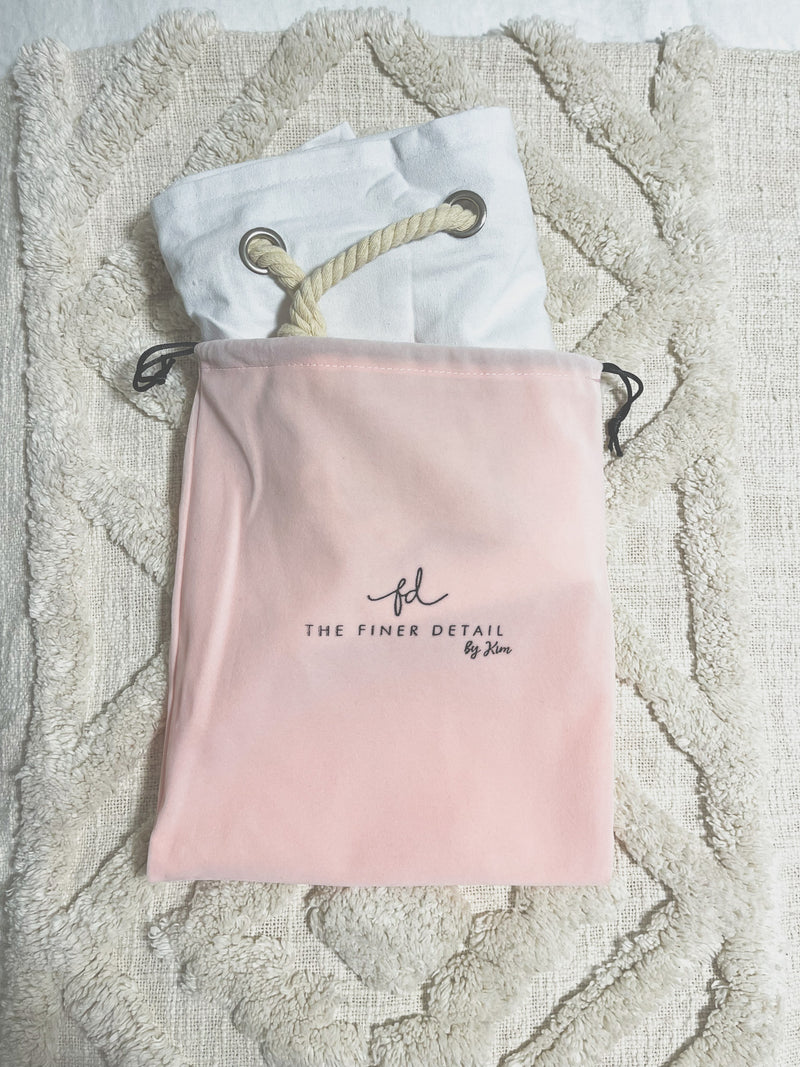 White cotton Santa sack - BLANK (no tag)