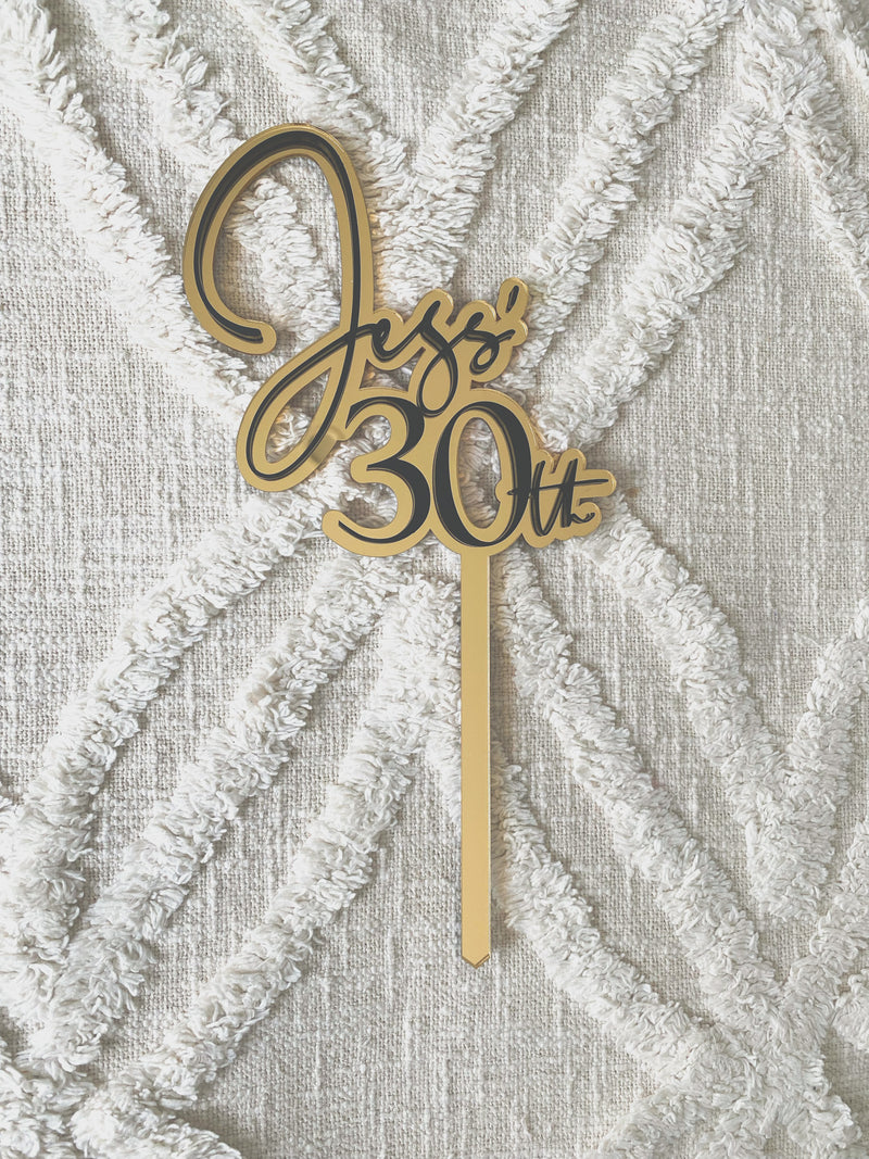Double layered cake topper - choose your colours