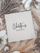 “Christmas Memories” Linen coffee table photo album