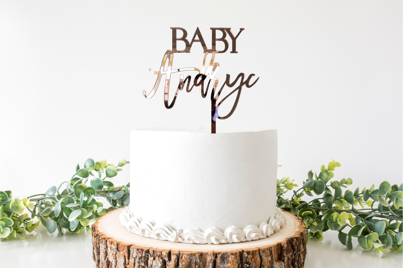 Baby shower cake topper