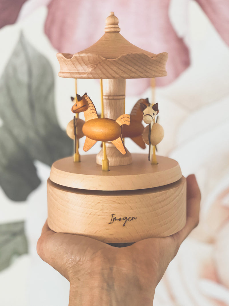 Wooden carousel - Horse - Personalised