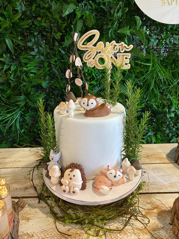 Double layered cake topper - plywood backing