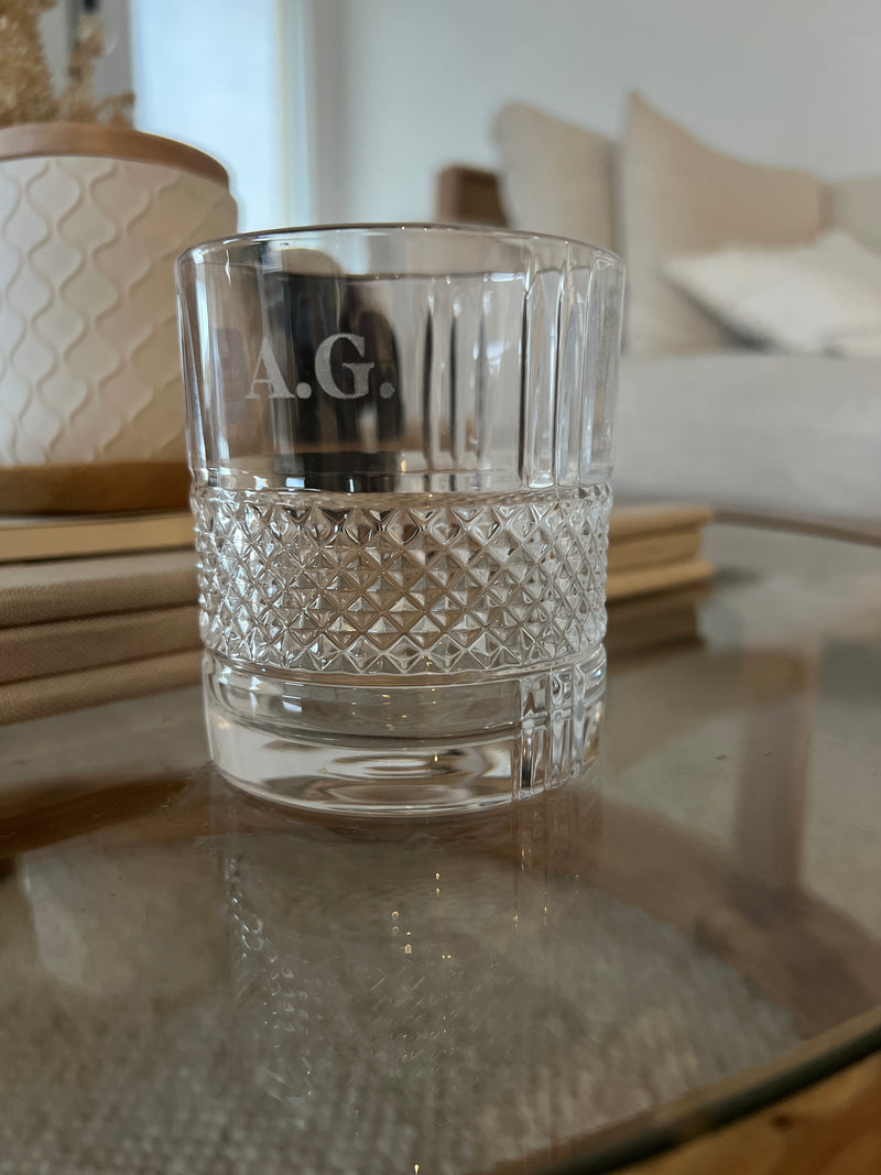 Personalised engraved crystal scotch glass