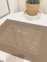 Educational trace-and-wipe boards