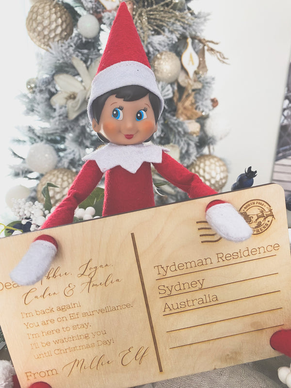 Elf surveillance postcard