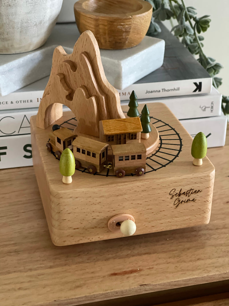 Wooden carousel - Train - Personalised