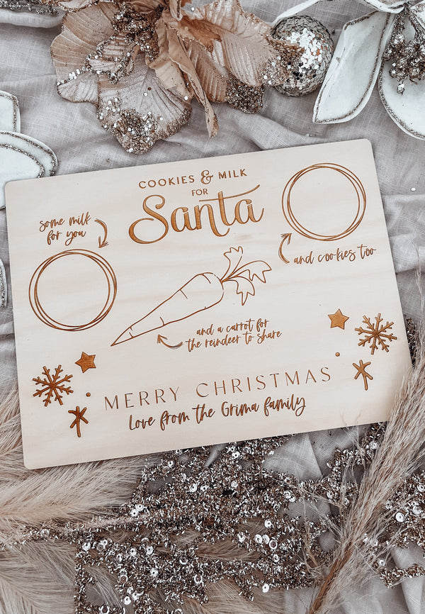 Santa snack tray