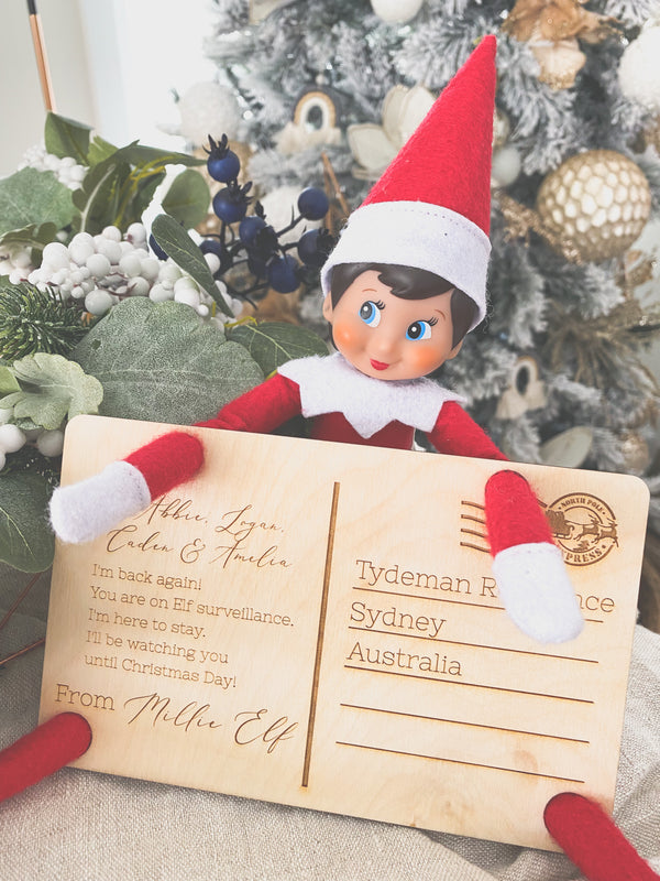 Elf surveillance postcard